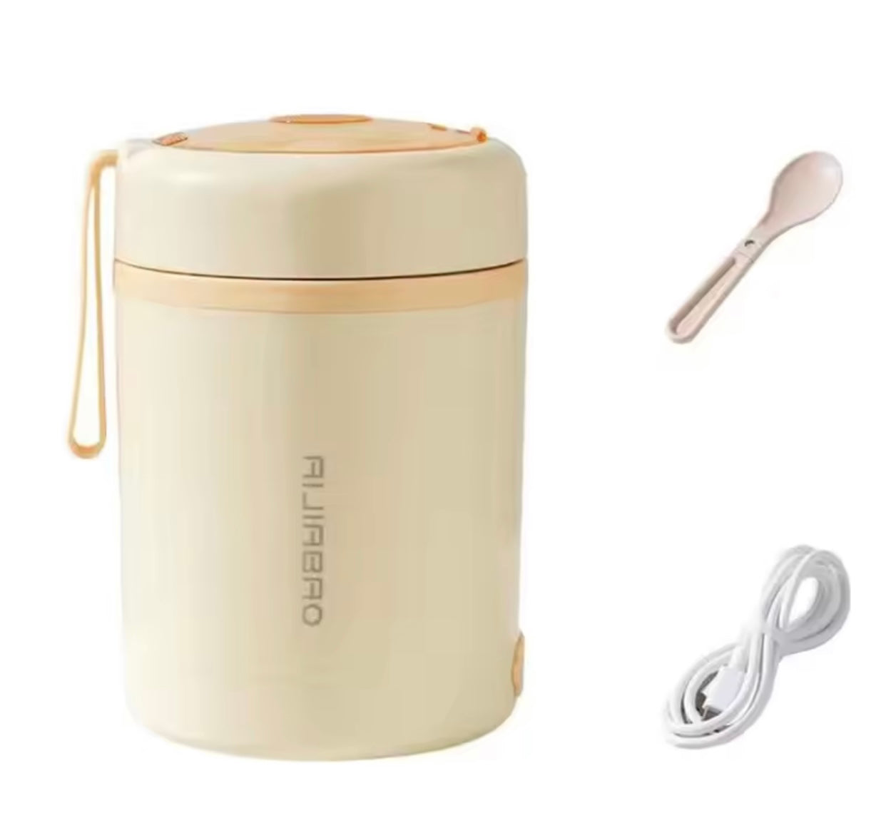 صندوق طعام كهربائي من الفولاذ المقاوم للصدأ بسعة 600 مل