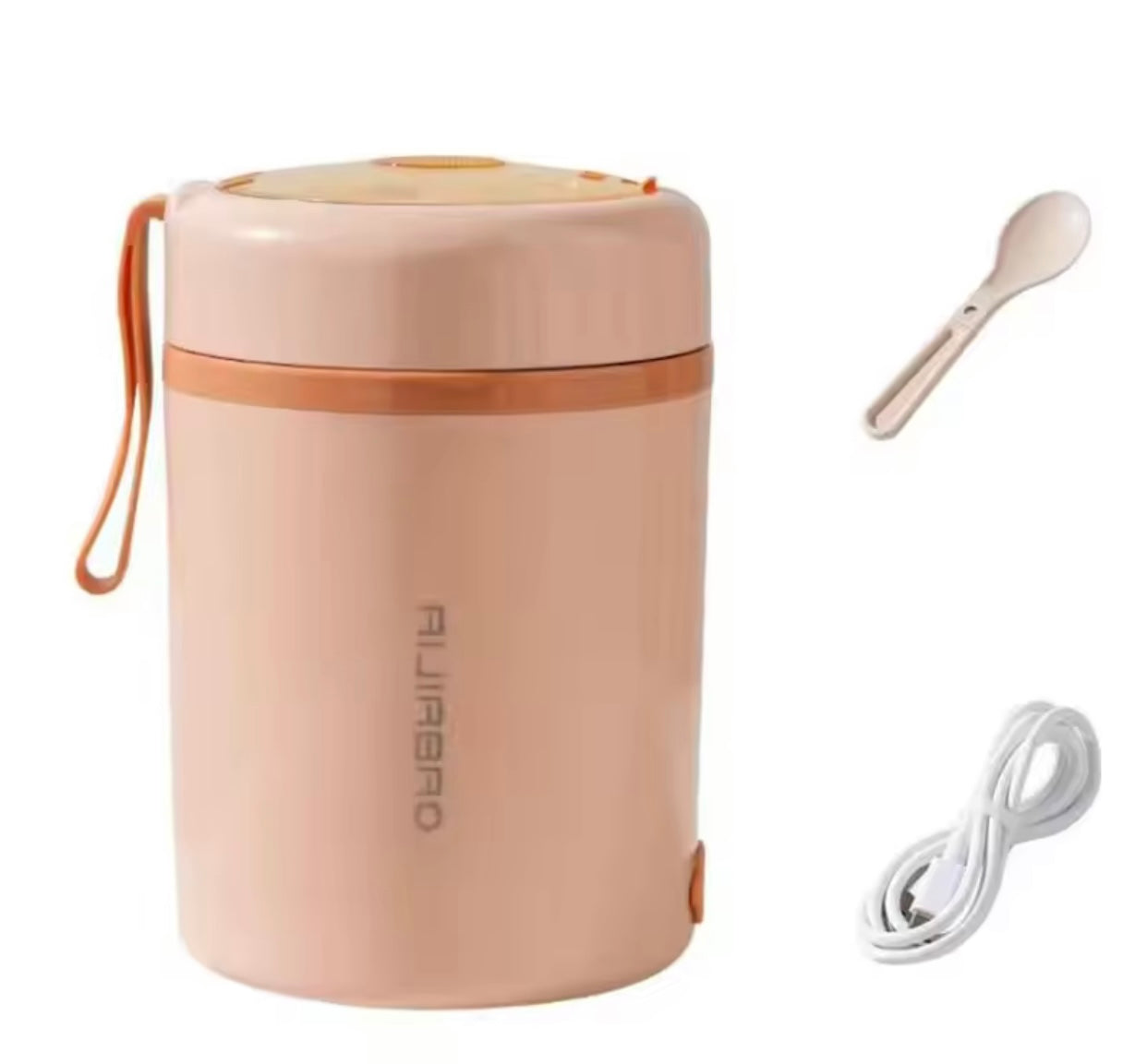 صندوق طعام كهربائي من الفولاذ المقاوم للصدأ بسعة 600 مل