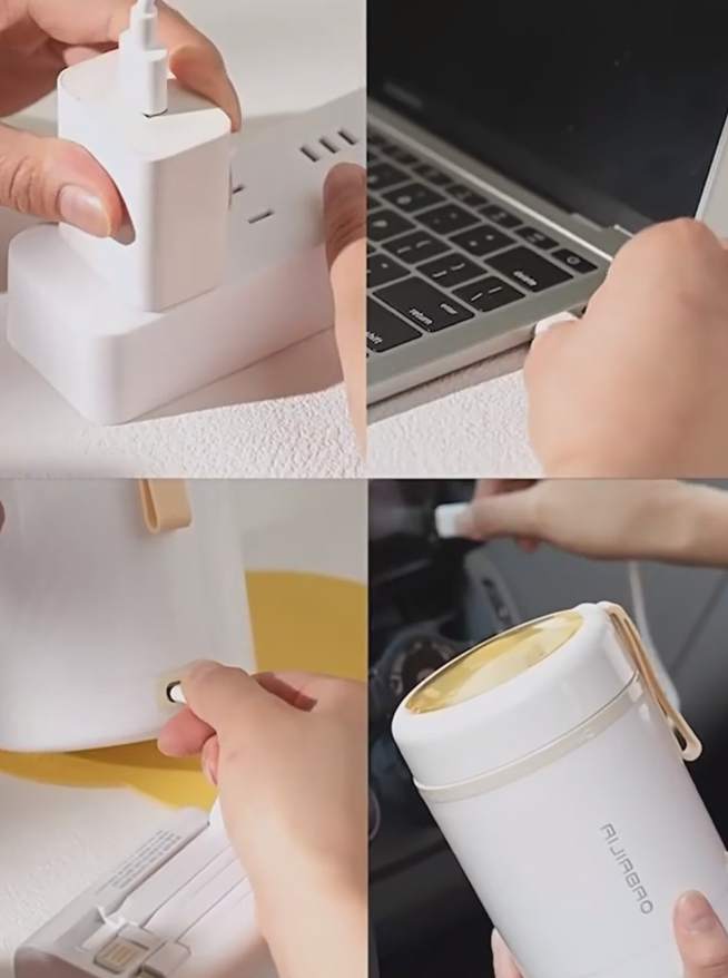 صندوق طعام كهربائي من الفولاذ المقاوم للصدأ بسعة 600 مل