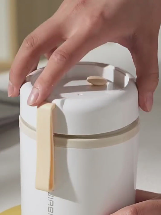 صندوق طعام كهربائي من الفولاذ المقاوم للصدأ بسعة 600 مل