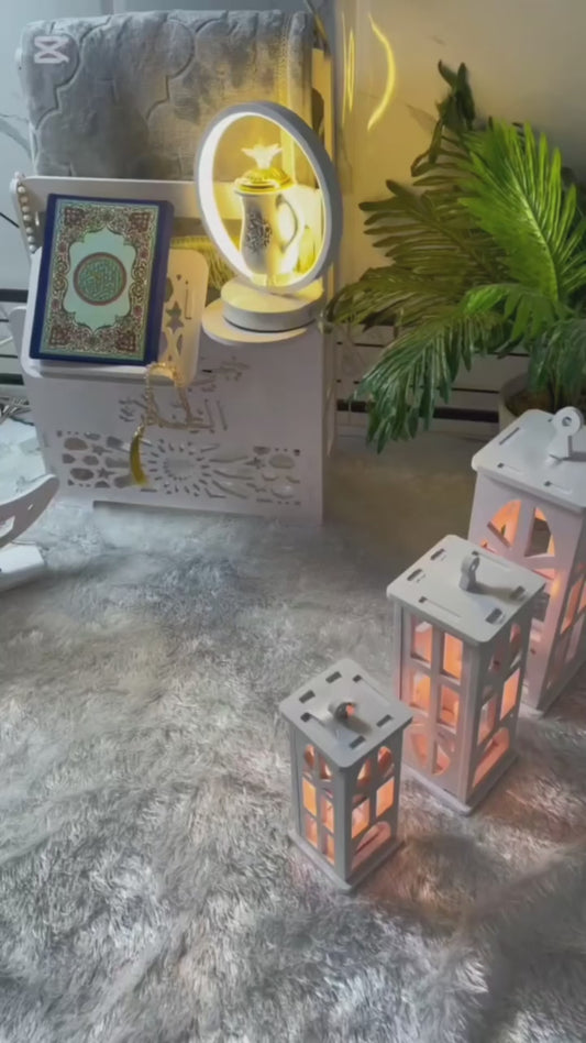 ⭐ركن صلاة فاخر ✨ بتنظيم مثالي ولمسة نورانية ساحرة